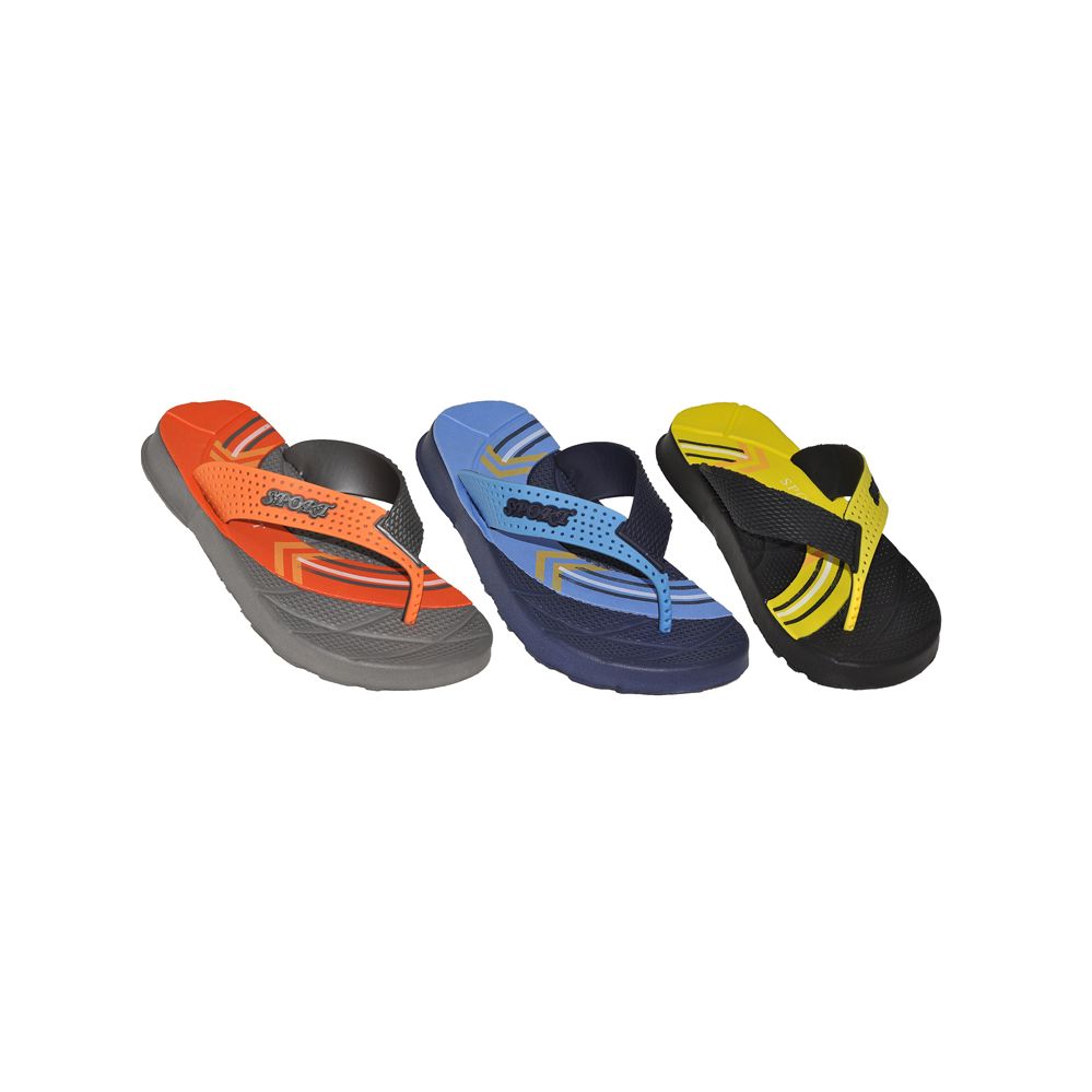 Wholesale Footwear Boys Sport Logo Summer Flip Flop