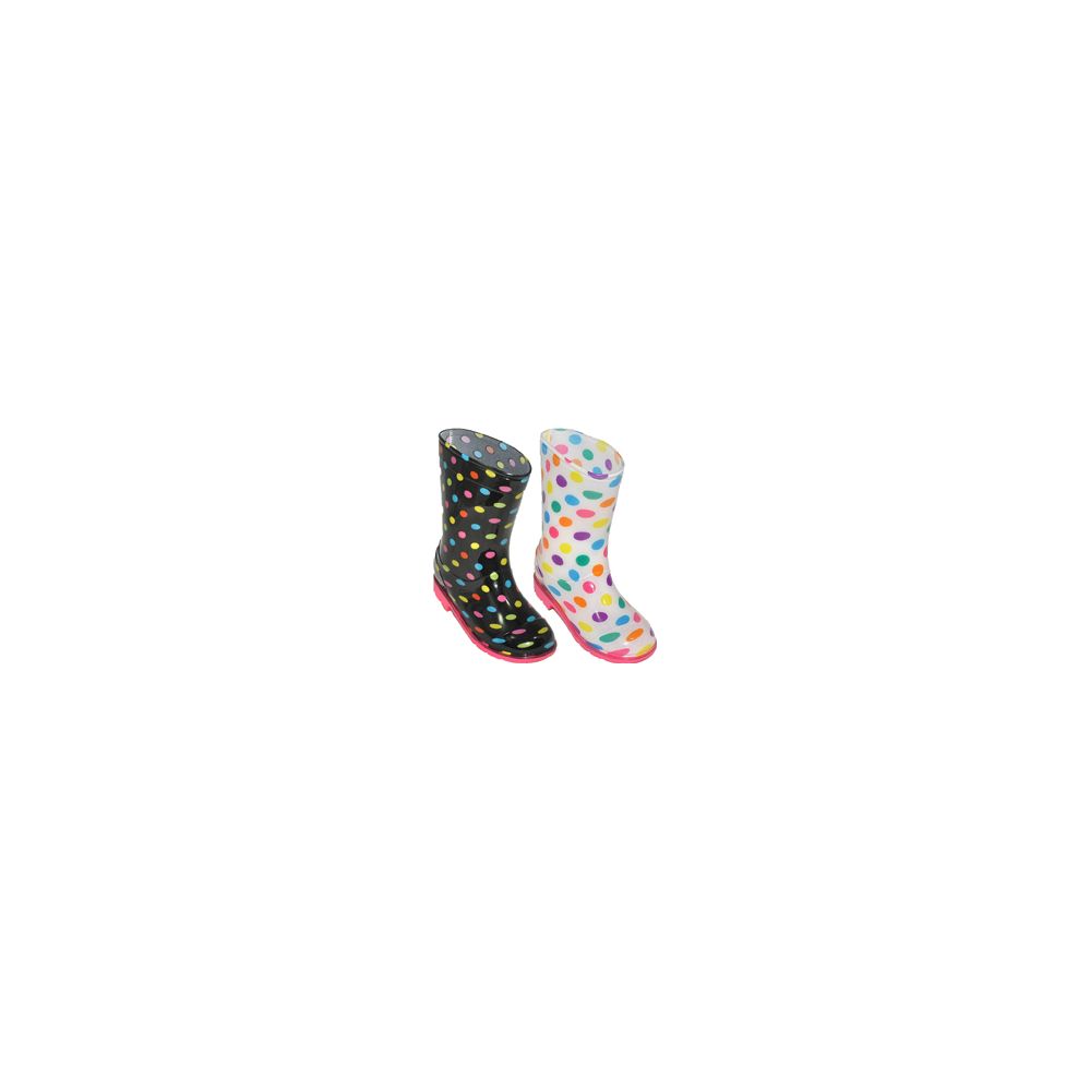 Wholesale Footwear Girl's Rain Boot Assorted 2 Styles