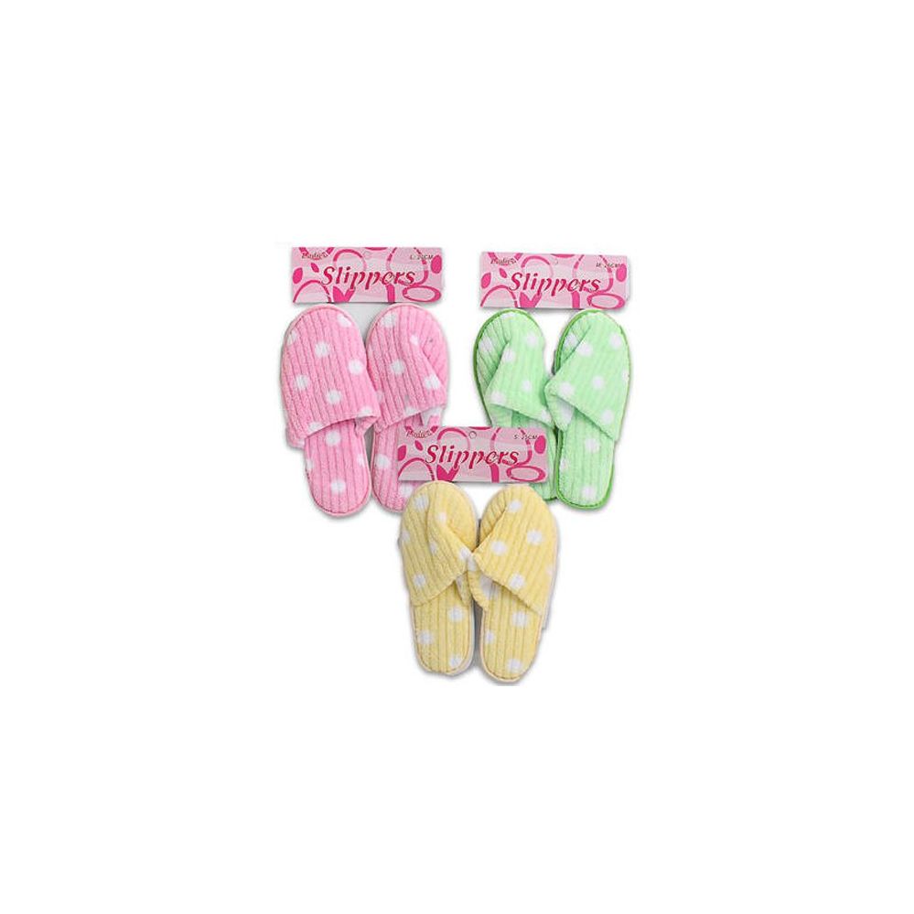 ladies polka dot slippers