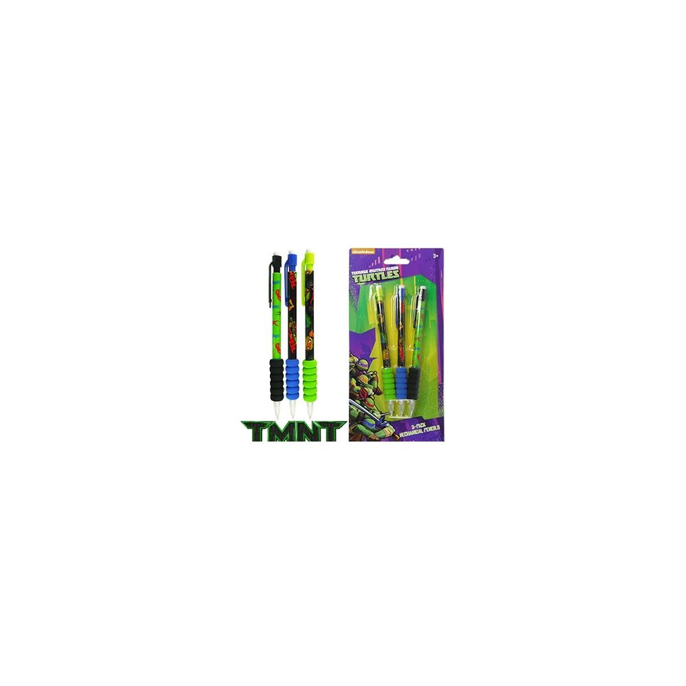 Wholesale Footwear 3 Pack Teenage Mutant Ninja Turtles Mechanical Pencils