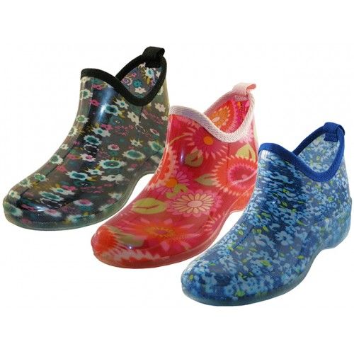 Wholesale Footwear Women's Water Proof Ankle Height Garden Shoes, Rain Boots