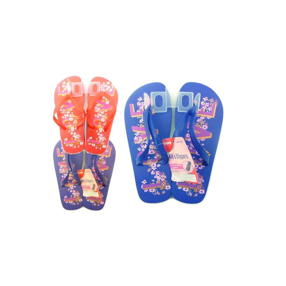 Wholesale Footwear "love" Print Flip Flop Size 6-10