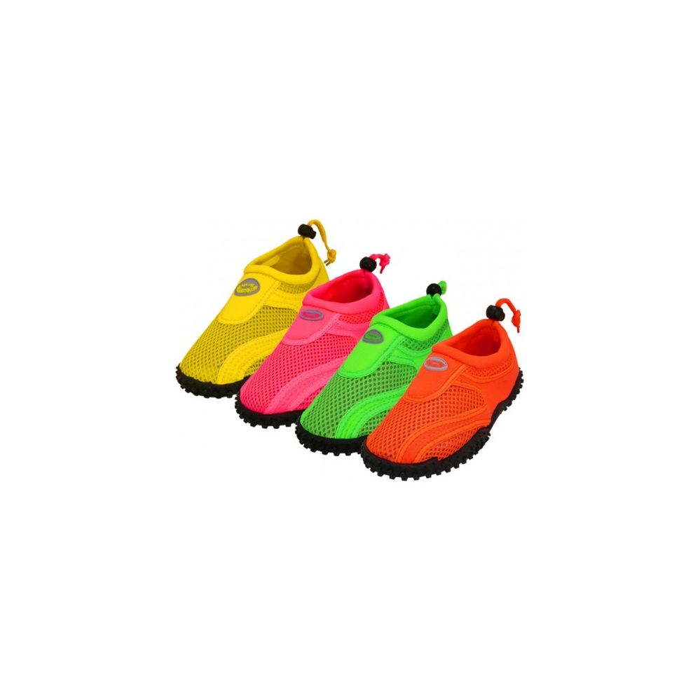 Wholesale Footwear Youth Neon Color Aqua Sock