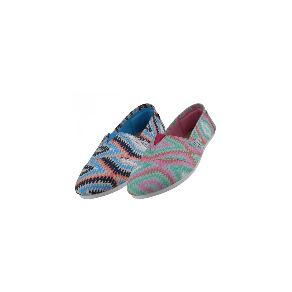 Wholesale Footwear Women's Canvas Printed Canvas Slip On Navajo Print Only