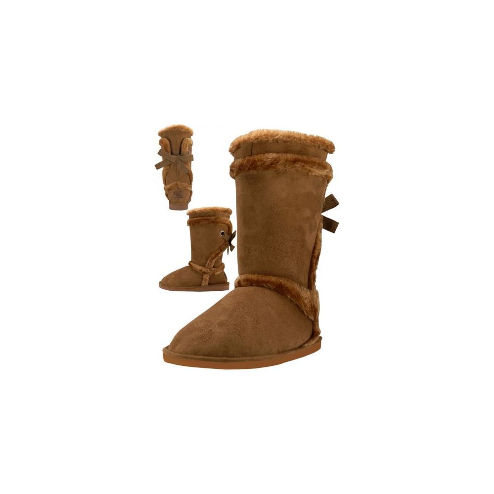 Wholesale Footwear Wholesale 11 Inches Shaft Women's Micro Fiber Faux Fur Lining Boots