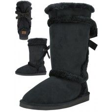 Wholesale Footwear Wholesale 11 Inches Shaft Women's Micro Fiber Faux Fur Lining Boots