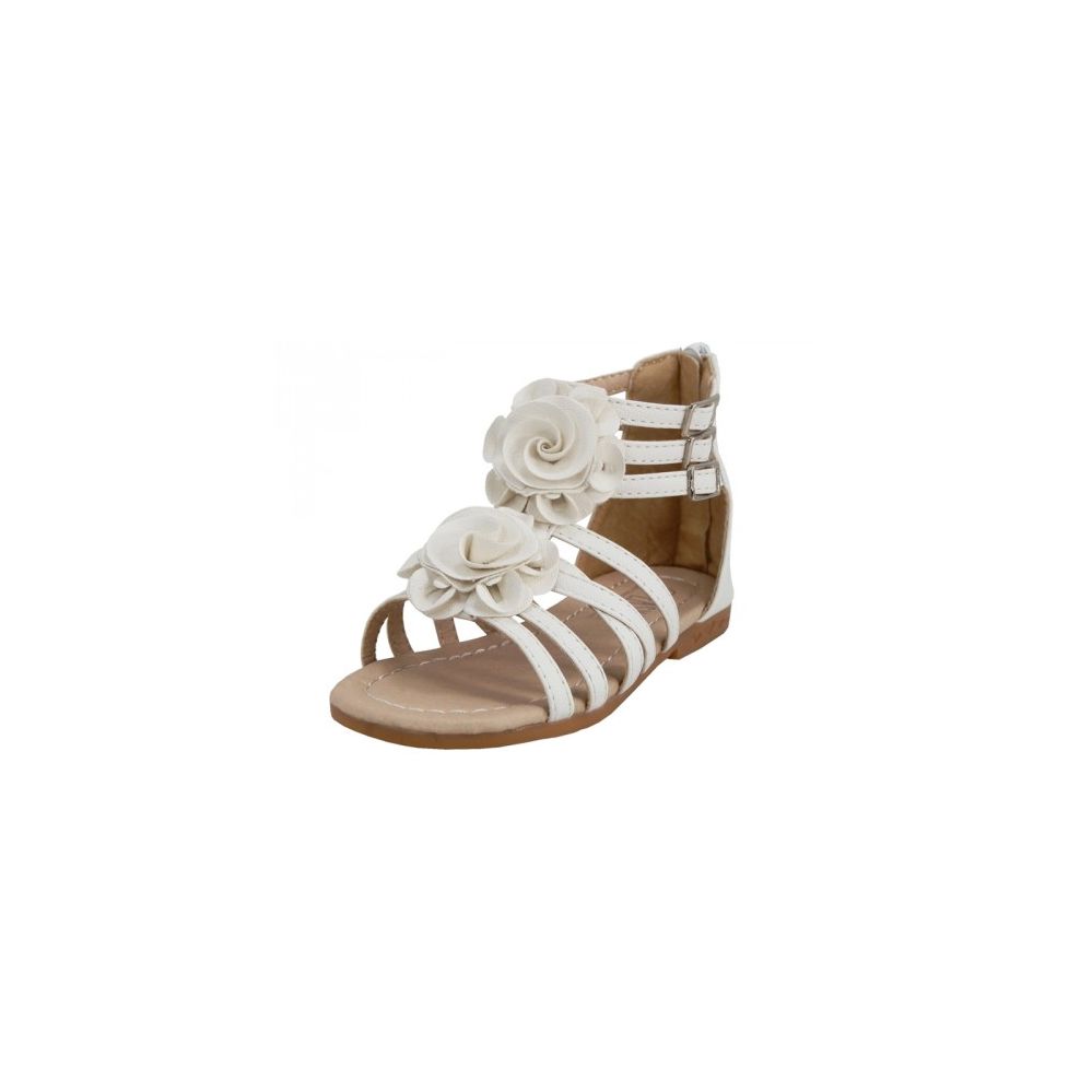 Wholesale Footwear Children Gladiator SandalS- White Color Only
