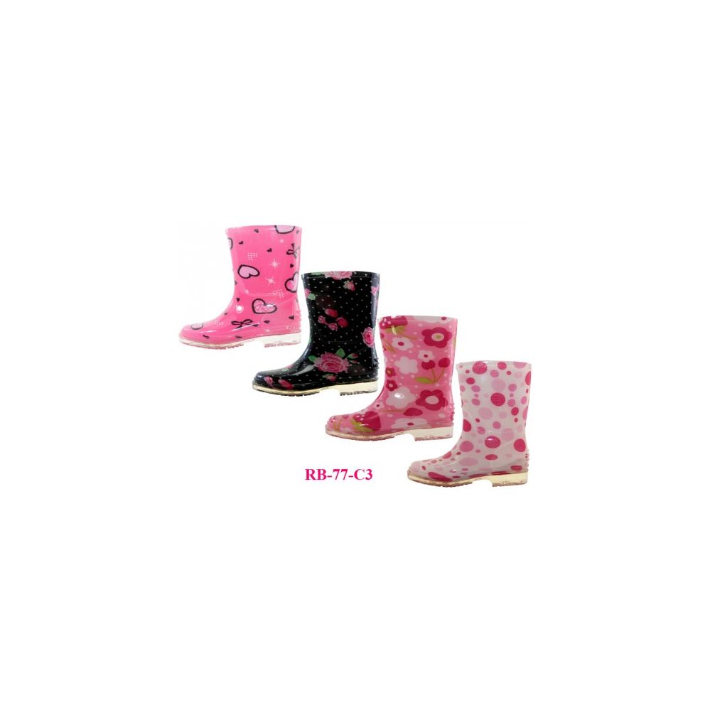 Wholesale Footwear Wholesale Children's Printed Rain Boots