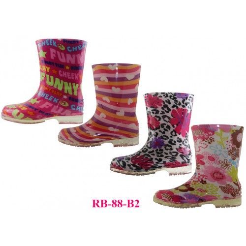 Wholesale Footwear Wholesale Children's Printed Rain Boots