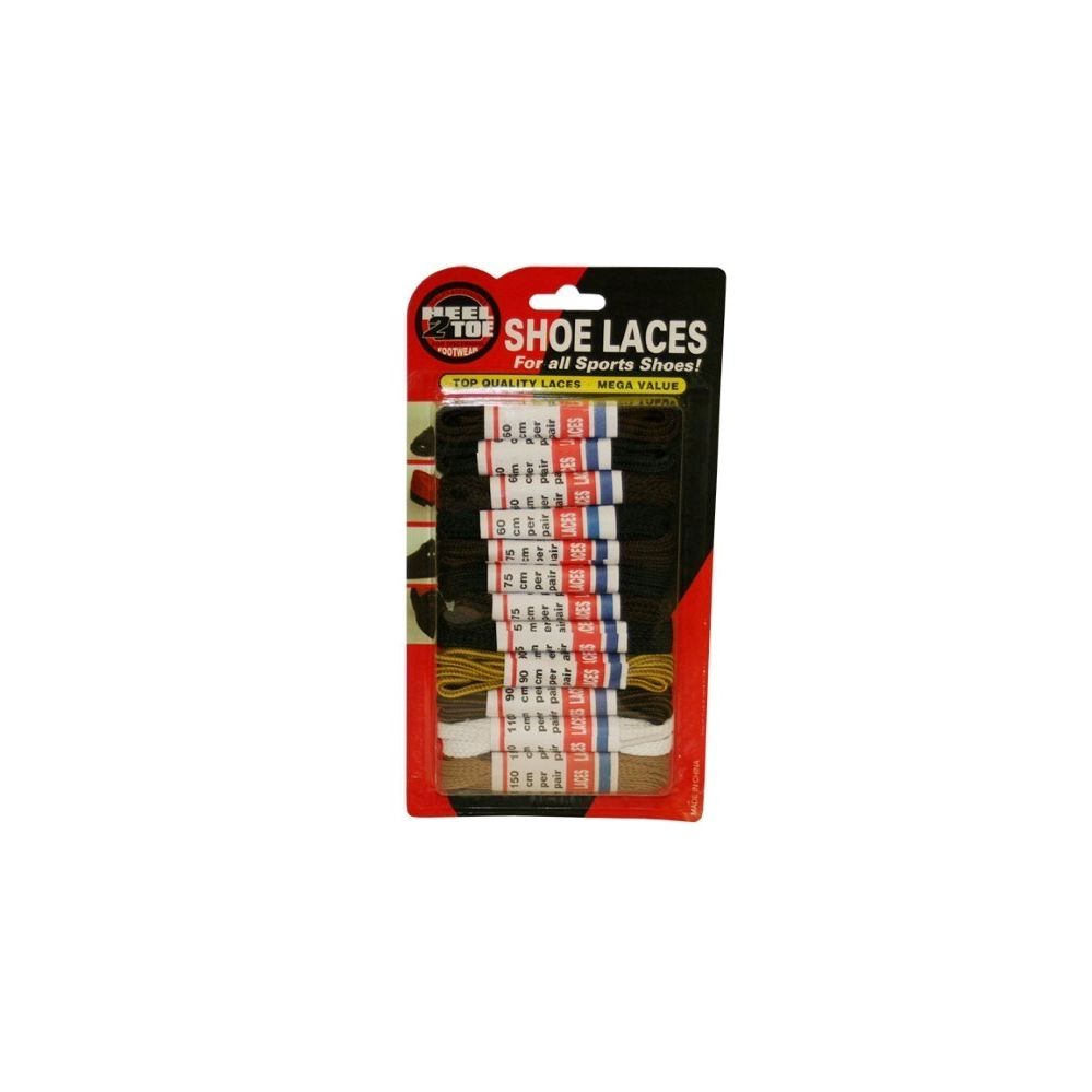 Wholesale Footwear 12pc Assorted Shoe Laces