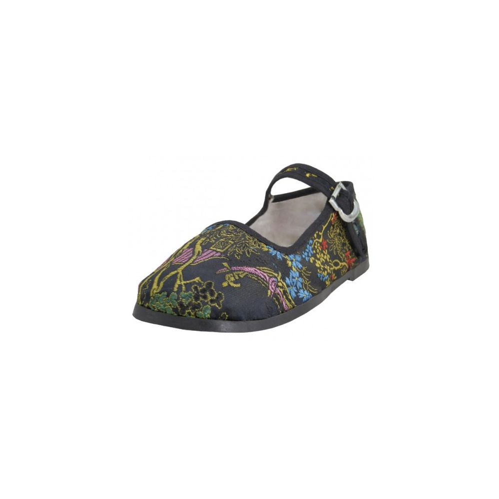 Wholesale Footwear Child's Brocade Mary Janes In Black