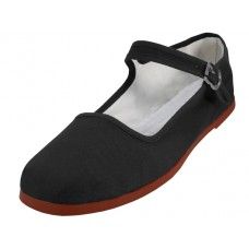 Wholesale Footwear Women's Classic Mary Janes In Black Sizes 35-41