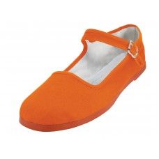Wholesale Footwear Women's Classic Mary Janes In Orange Sizes 35-41