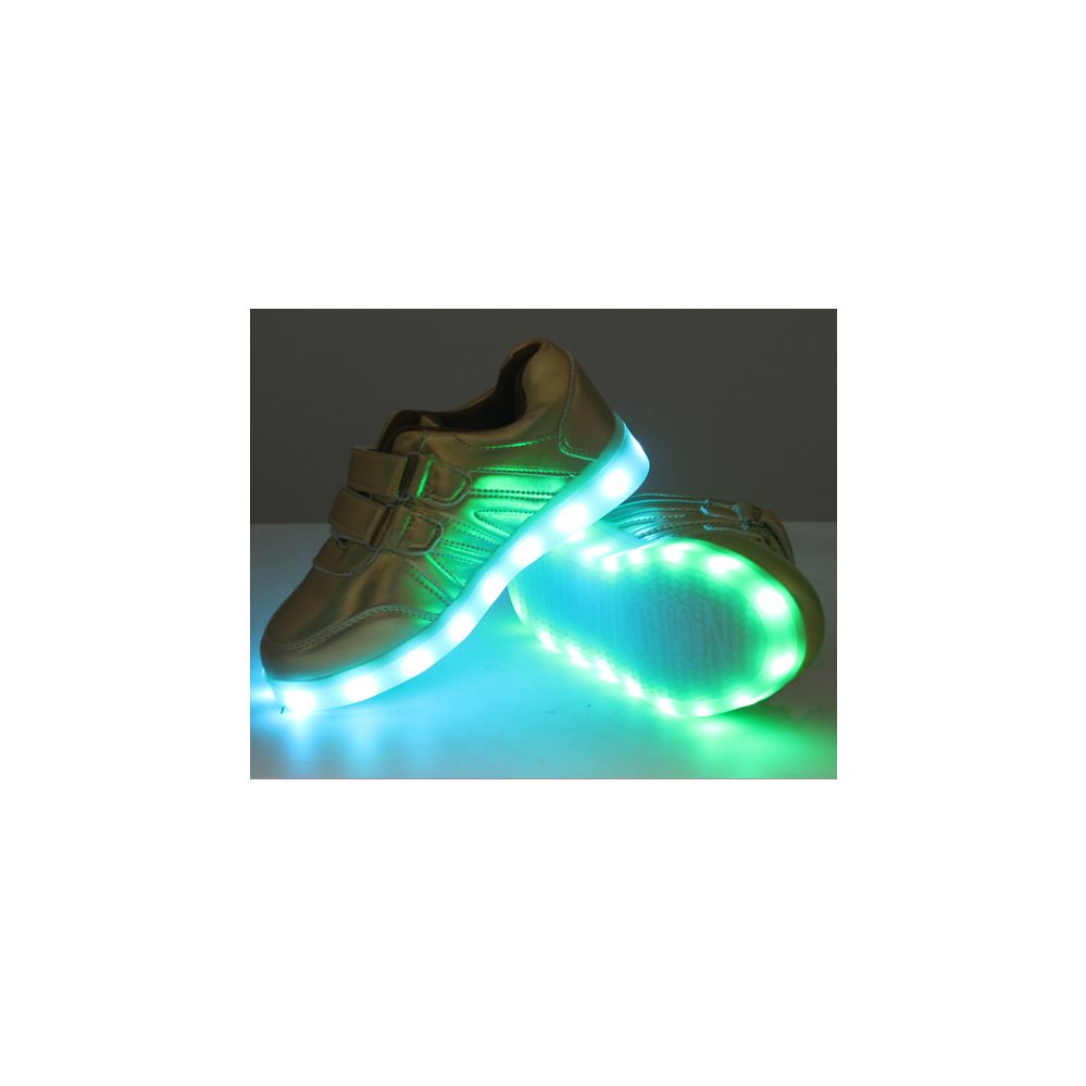 Wholesale Footwear Led Shoes Kids Mix Size ( 18 Pairs ) Gold Only