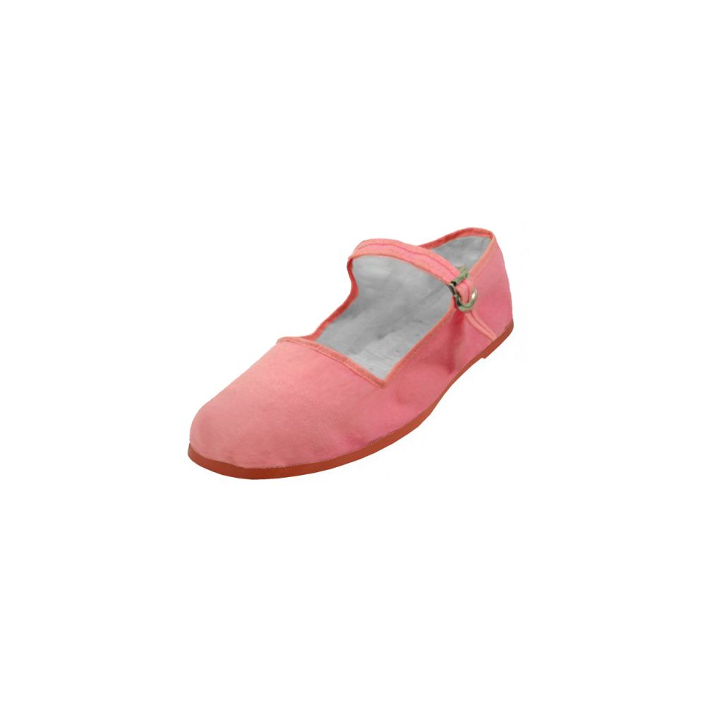 Wholesale Footwear Girl's Classic Cotton Mary Jane Shoes In Pink