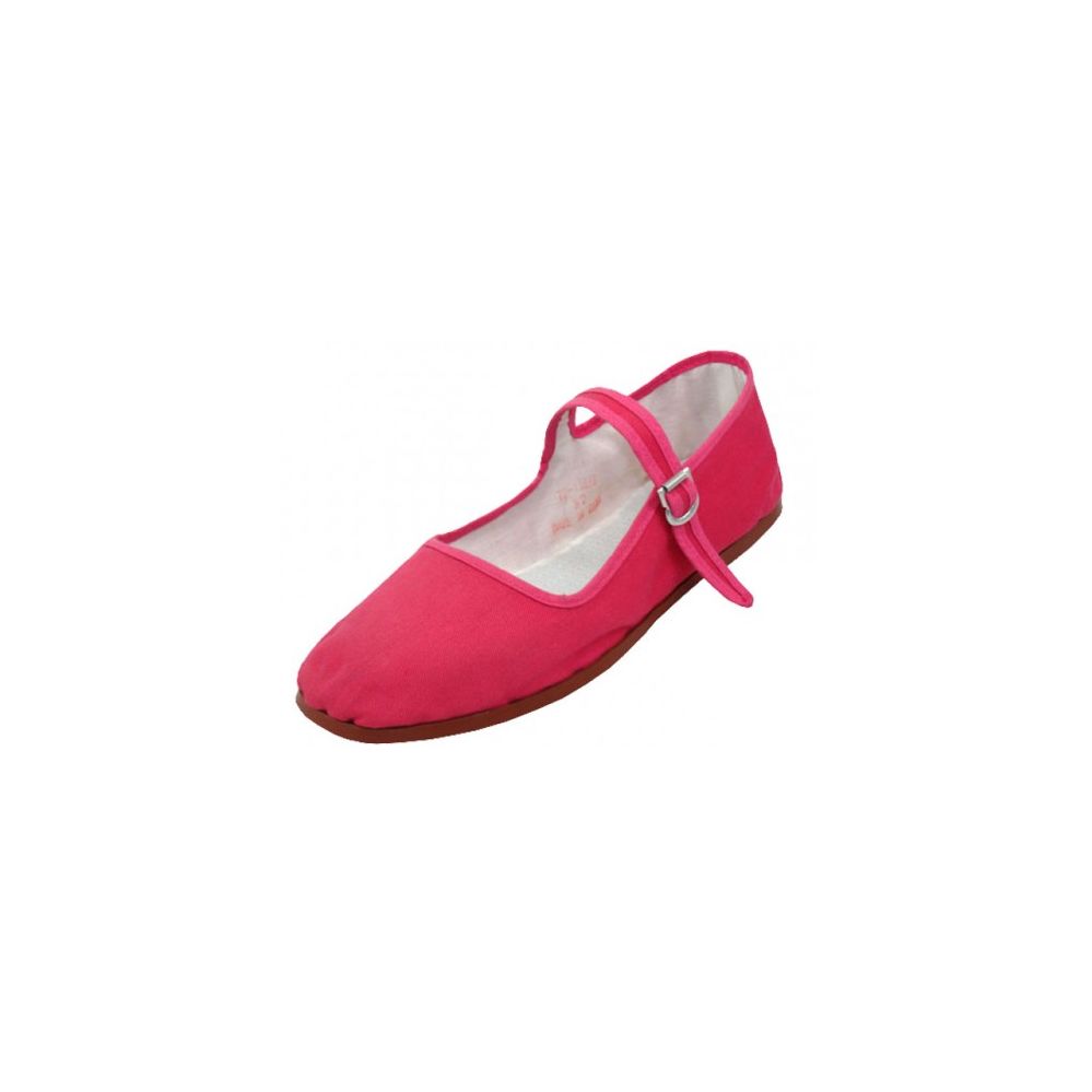 Wholesale Footwear Girl's Classic Cotton Mary Jane Shoes Fuchsia Color Only