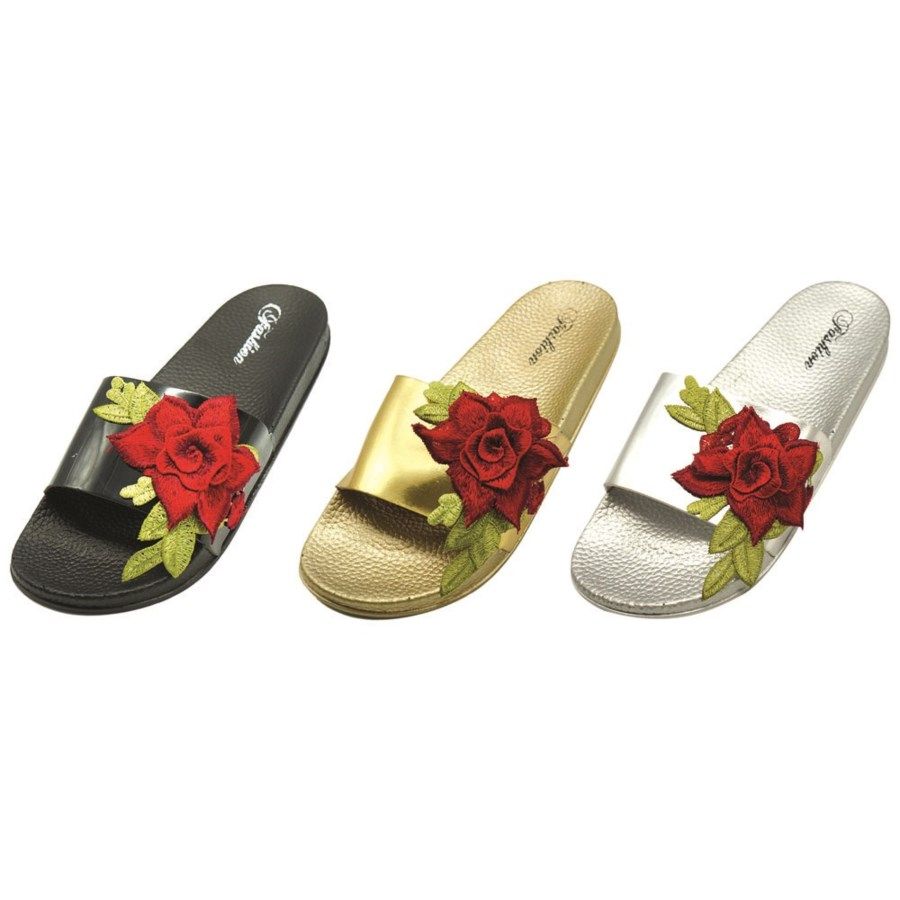 flower slip on shoes