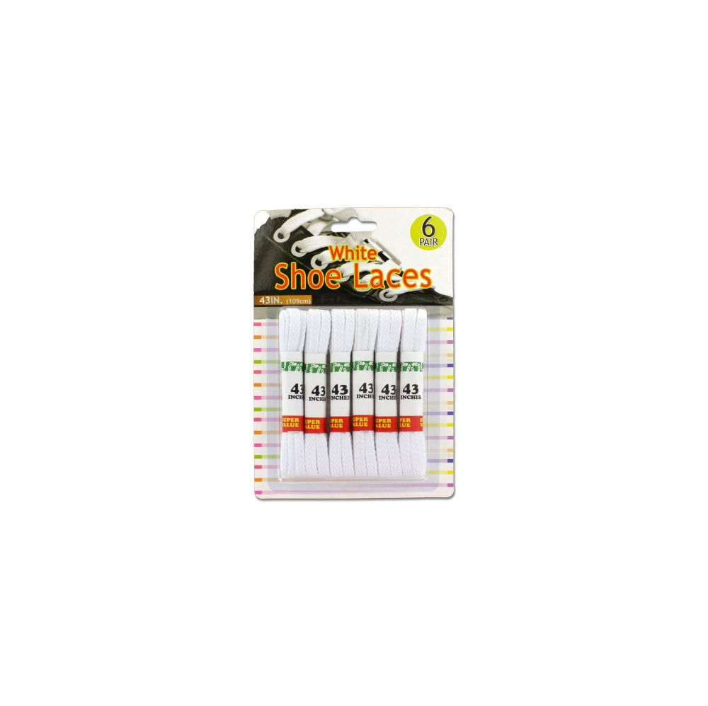 Wholesale Footwear White Shoe Laces