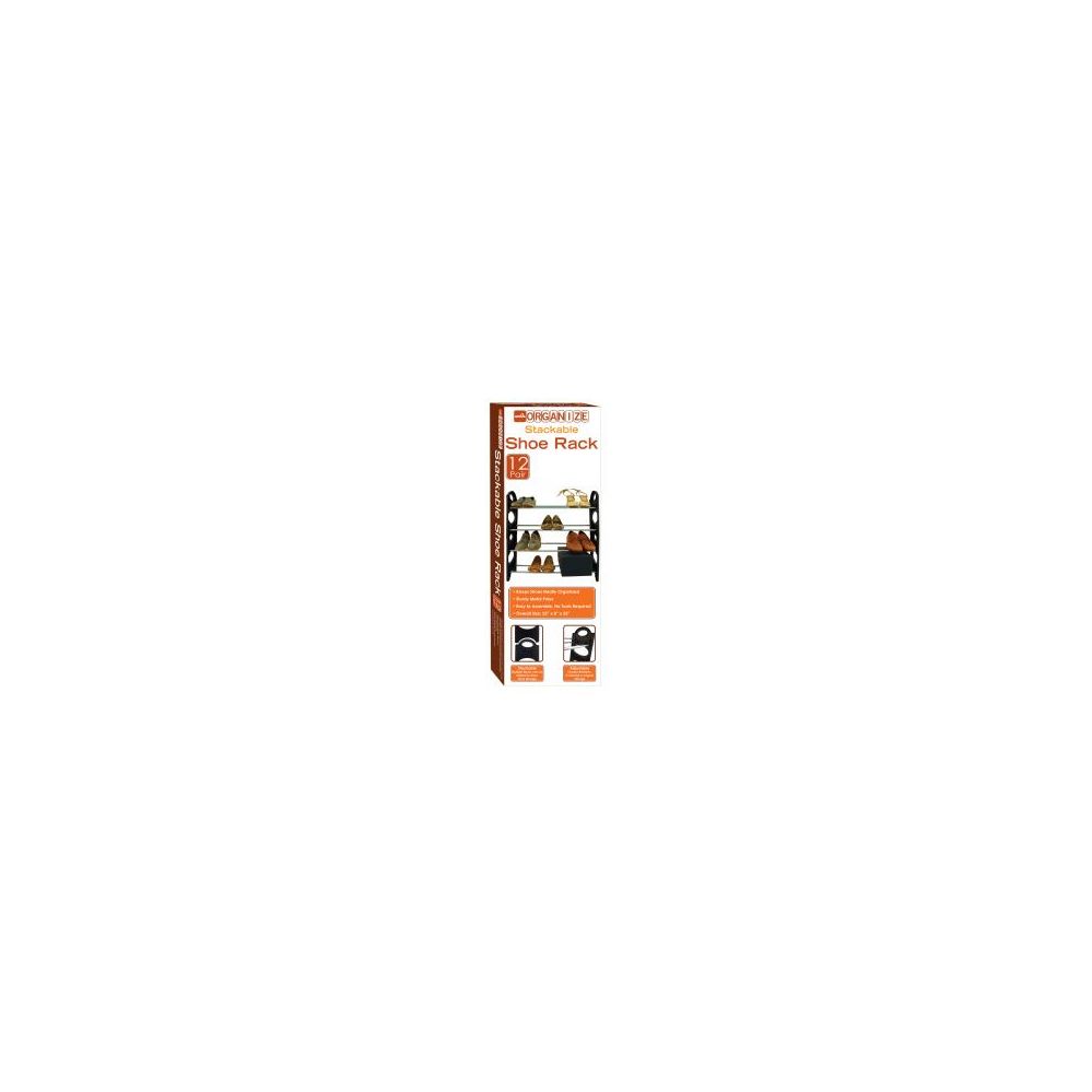 Wholesale Footwear 12 12-Pair Stackable Shoe Rack