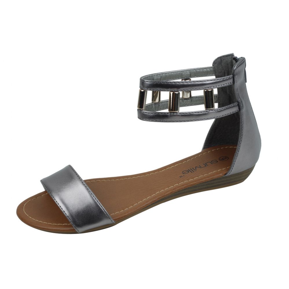 sandals pewter
