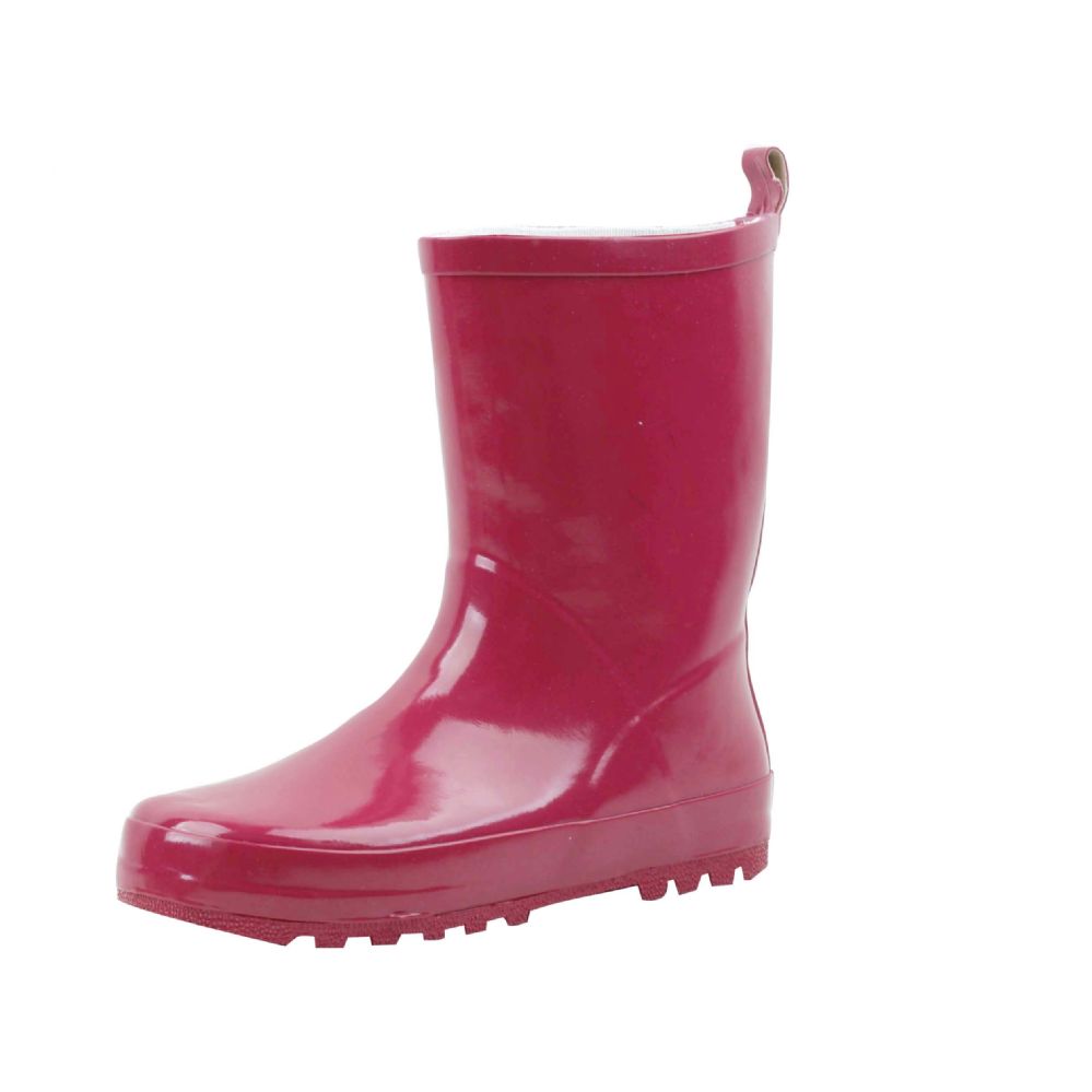 Wholesale Footwear Kid's Rubber Rain Boots Fuchsia