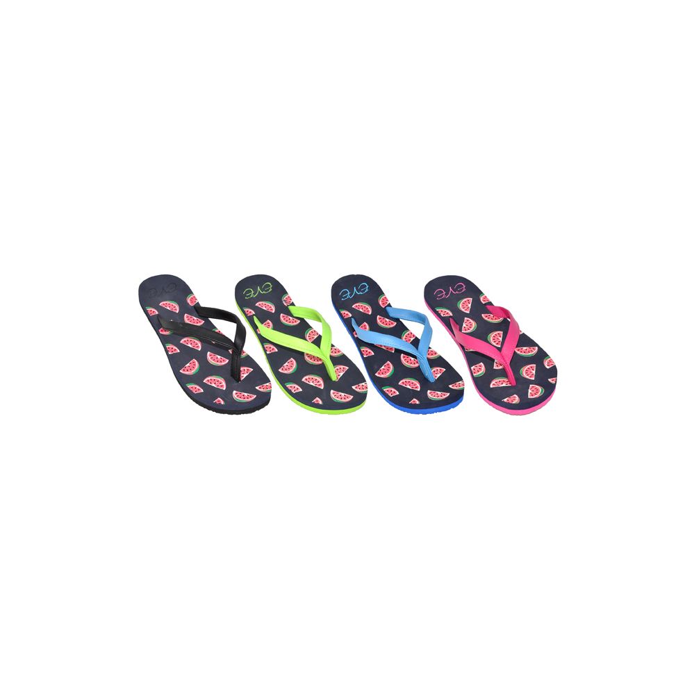 Wholesale Footwear Ladies Watermelon Flip Flops