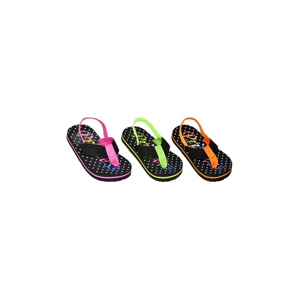 Wholesale Footwear Girls Printed Flip Flops