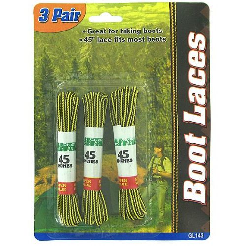 Wholesale Footwear 3 Pair Boot Laces