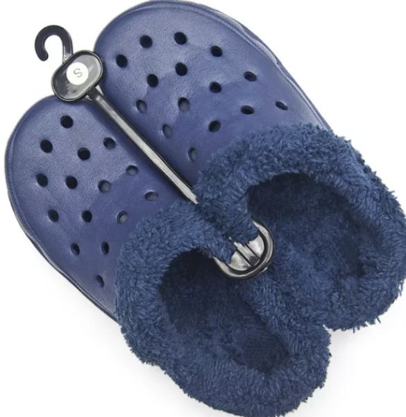 Wholesale Footwear Men's Winter Fur Lined Clog SliP-Ons