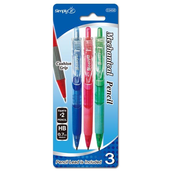 Wholesale Footwear Mechanical Pencil 0.7mm/3 Count