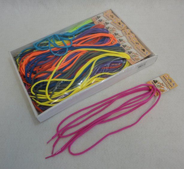 Wholesale Footwear 54" Round Shoe Strings [colored]