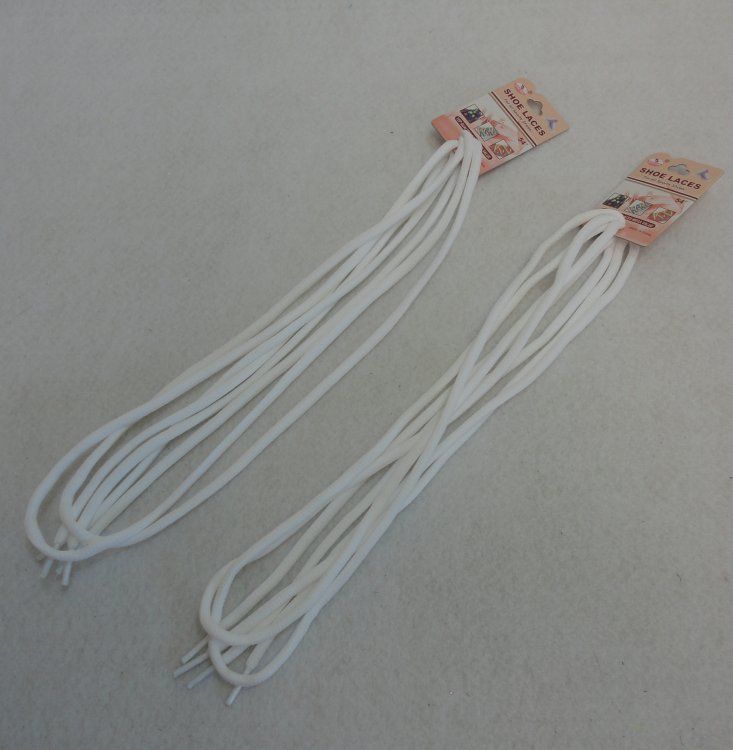 Wholesale Footwear 54" Round Shoe Strings [white]