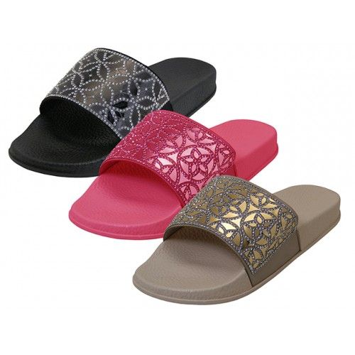 rhinestone slide sandals wholesale