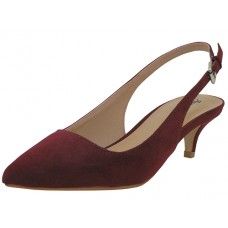 Wholesale Footwear Women's Angeles Shoes Slide Sandal Burgundy Color