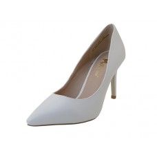 Wholesale Footwear Women's Mixx Shuz Heel Pump Bride Shoe White