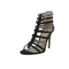 Wholesale Footwear Women's "mixx Shuz" High Heel Ankle Height Sandals ( *black Color )