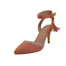 Wholesale Footwear Women's Mixx Shuz High Heel With Ankle Strip Sandal Coral Color