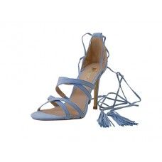 Wholesale Footwear Women's Mixx Shuz High Heel Ankle Strip Sandal Light Blue Color