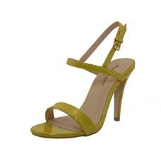 Wholesale Footwear Women's Angeles Shoes High Heel Sandal With Ankle Strip Yellow Color