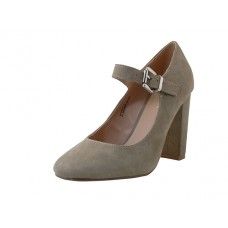 Wholesale Footwear Women's "mixx Shuz Hgh Heel Mary Janes Shoe Taupe Color