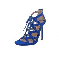 Wholesale Footwear Women's "mixx Shuz" High Heel Gladiator Strap Sandals Blue Color )