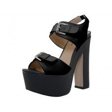 Wholesale Footwear Women's "angeles Shoes" HI-Heel Sandals Black Color