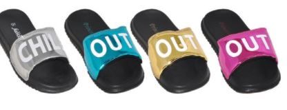 Wholesale Footwear Girls Printed Sandals Assorted Color