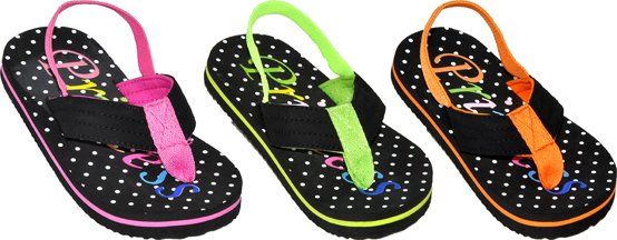 Wholesale Footwear Girls Assorted Color Flip Flops
