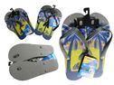 Wholesale Footwear Men's Printed Flip Flops Sizes 7-12