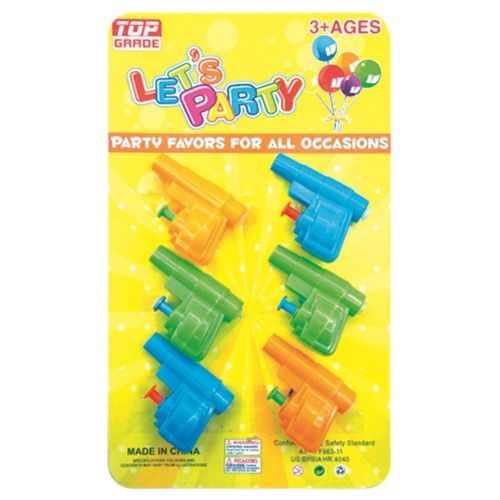 Wholesale Footwear Party Favor Six Piece Water Guns