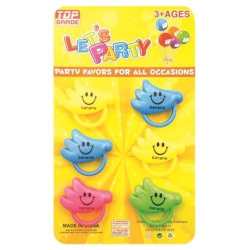 Wholesale Footwear Party Favor Six Piece Banana