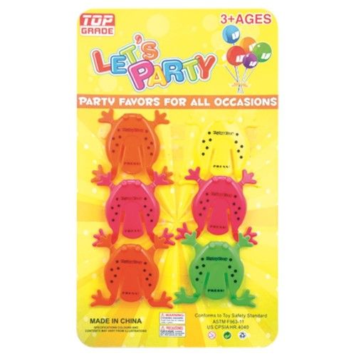 Wholesale Footwear Party Favor Six Piece Jumping Frogs