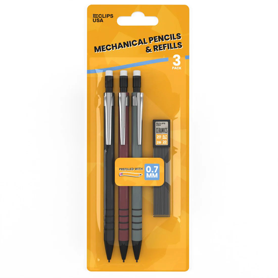 Wholesale Footwear Mechanical Pencils, Extra Lead Refills,7mm, 3 Pk.