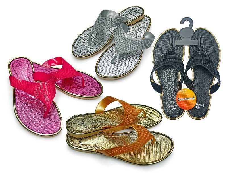 Wholesale Footwear Women's Thong Sandals With Cascading Straps - Assorted Colors - at 